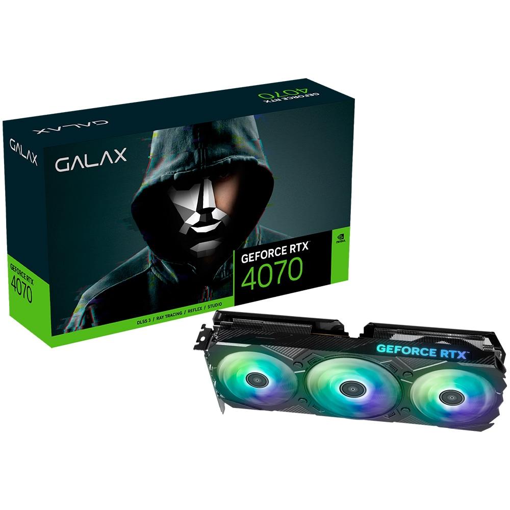 Placa de Vídeo RTX 4070 EX Gamer GALAX NVIDIA GeForce, 12 GB