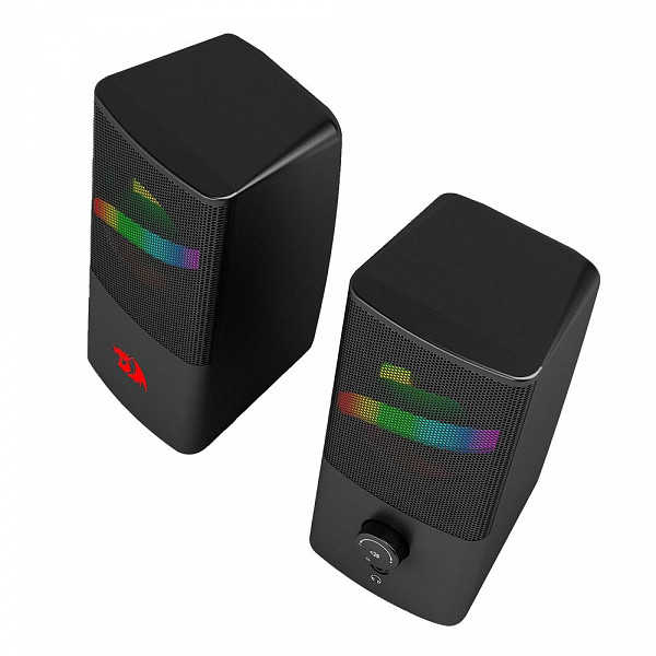 Caixa de Som Gamer Redragon Air, 6W RMS, RGB, USB, 150Hz/20KHz, Preto - GS530