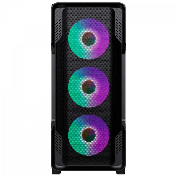 Gabinete Gamer Gamemax Siege Black, Mid Tower, EATX, Vidro Temperado, Preto, Sem Fonte, Sem Fan