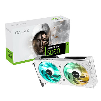 Placa de Video GALAX GeForce RTX 5060 EX White 8GB GDDR7 128-bit - 56NSN8MDDBBS