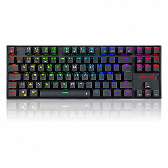 Teclado Magnético Gamer Redragon Kumara Pro RGB Preto Switch Marrom - K552RGB-PRO