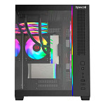 Gabinete Gamer Redragon Wideload Mini Lite RGB, Mini Tower, M-ATX, Sem Fans, Preto - CA-611B