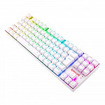 Teclado Mecânico Gamer Sem Fio Redragon Kumara Pro, RGB, Bluetooth, Switch Brown, Branco - K552RGB-BRS-W