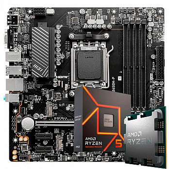 Kit Upgrade, AMD Ryzen 5 7600, Placa Mãe Chipset B650