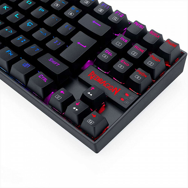 Teclado Magnético Gamer Redragon Kumara Pro RGB Preto Switch Azul - K552RGB-PRO