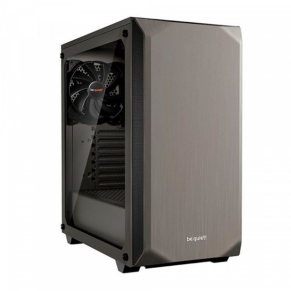 Gabinete Gamer Be quiet! Pure Base 500, Mid tower, ATX, Lateral em vidro temperado,Com 2 Ventoinhas, Cinza Metálico - BGW36