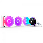 Water Cooler NZXT Kraken Elite AIO V2, 360mm, LCD IPS, RGB, Intel e AMD, Branco - RL-KR36E-W2