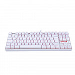 Teclado Mecânico Gamer Redragon Kumara, Anti-Ghosting, LED Vermelho, Switch Redragon MK2 Red, ABNT2, Branco - K552W-2 (PT-RED)