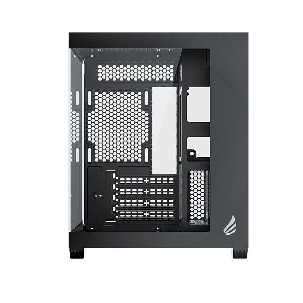 Gabinete Gamer VINGAR Misterium Mini, Lateral de Vidro, Preto, S/Fans