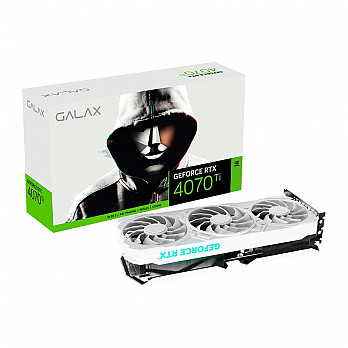 Placa de Vídeo RTX 4070 Ti EX Gamer Galax NVIDIA GeForce, 12 GB GDDR6X, DLSS, Ray Tracing, Branco - 47IOM7MD7BGW