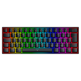 Teclado Magnético Gamer Redragon Fizz, 60%, RGB, 8000Hz, Rapid Trigger, Switch Linear, Preto - K617RGB-M