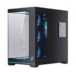 Gabinete Gamer VINGAR Misterium Mid Tower ARGB com 10 Fans e Controladora, Vidro Temperado, USB-C, Suporte ATX, Preto
