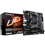 Placa Mãe Gigabyte B550M DS3H AC R2, AMD AM4, Micro ATX, DDR4, RGB, Wi-Fi 6, Bluetooth, Preto - B550M DS3H AC R2
