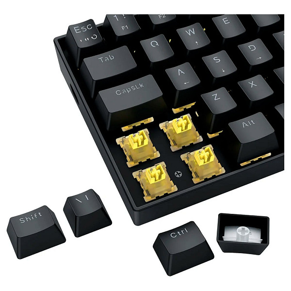 Teclado Magnético Gamer Redragon Eisa, 1800 Compact, RGB, Switch UltraMag Linear, ABNT2, Preto - K686RGB-M