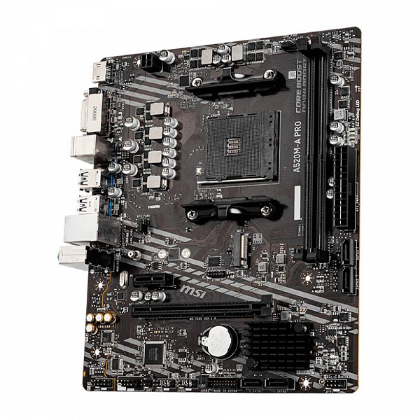 Placa Mãe MSI A520M-A PRO, AMD AM4, mATX, DDR4