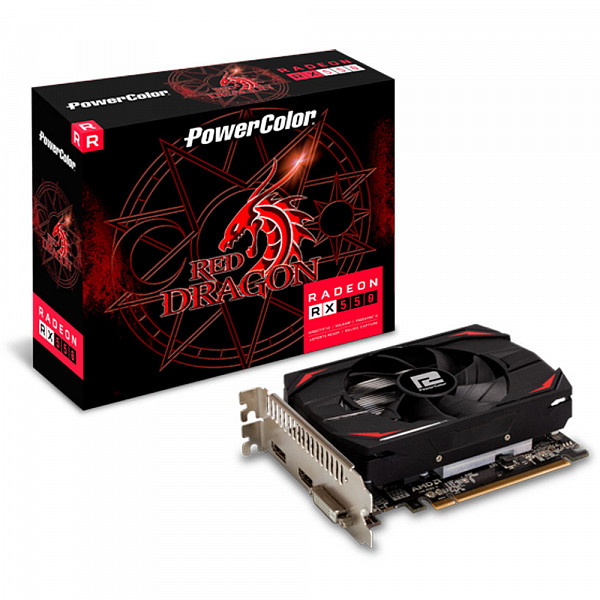 Placa de Vídeo PowerColor Red Dragon AMD Radeon RX 550 2GB, GDDR5 - AXRX 550 2GBD5-DH