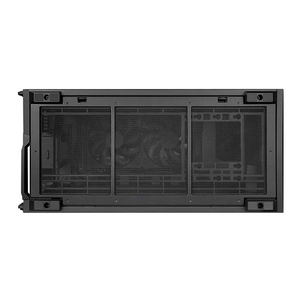 Gabinete Lian Li X Dan Case B4 Wood, Micro-ATX, Com 2 Fans, Preto, B4X