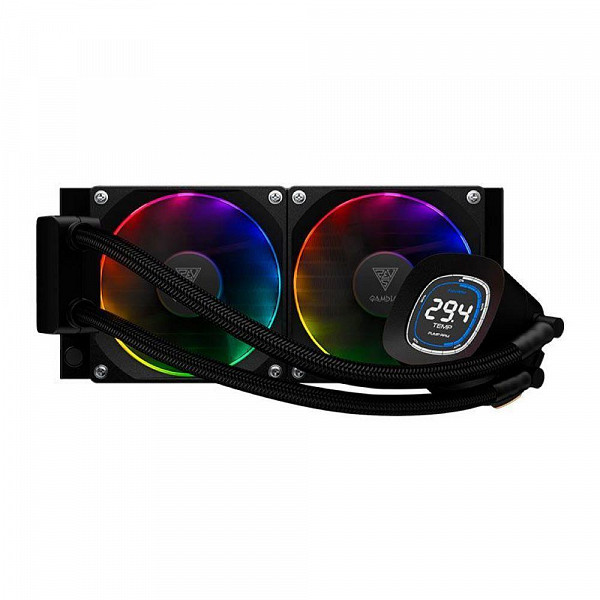 Water Cooler Gamdias Chione M4 RGB 240mm Amd/intel M4-240 - Preto