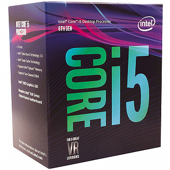 Processador Intel Core i5 8400 Coffe Lake 8a Geração Cache 9MB 2.8 GHz ( 4.0 GHz Max Turbo ) LGA 1151 Intel UHD Graphics 630 BX80684I58400