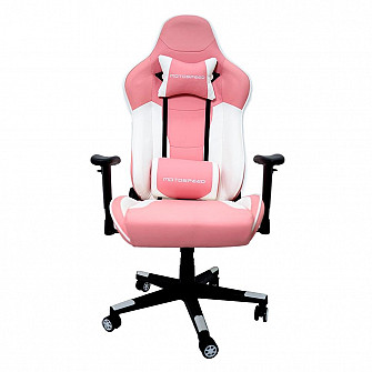 Cadeira Gamer Motospeed G1, Até 180Kg, Almofadas Ajustáveis, Rosa - FMSCA0088RSA