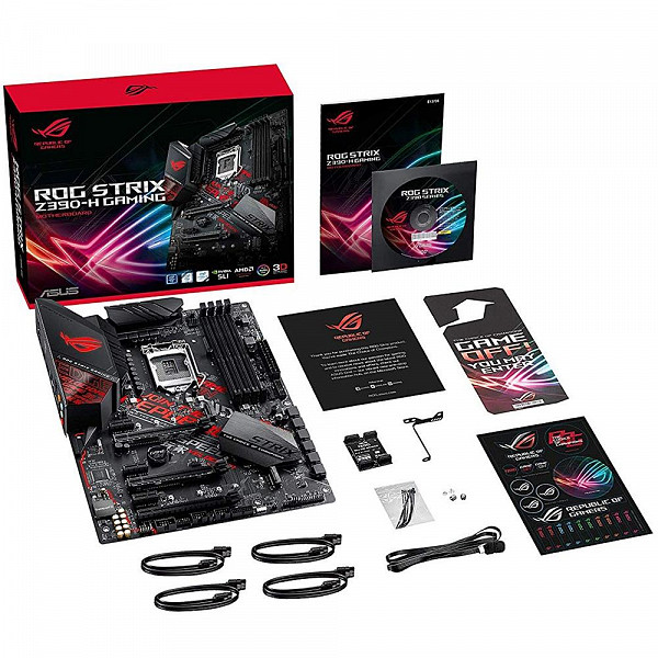 Placa-Mãe Asus ROG Strix Z390-H Gaming, Intel LGA 1151, ATX, DDR4