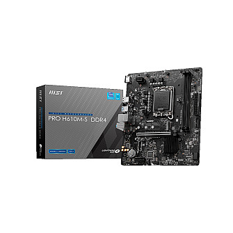 Placa Mãe MSI Pro H610M-S - Intel 1700/DDR4/ Matx - M.2 - HDMI