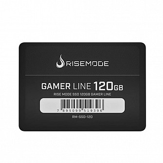 SSD Rise Mode Gamer Line 120GB, SATA, Leitura 535MB/s, Gravação 435MB/s - RM-SSD-120