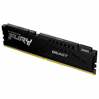 Memória Kingston Fury Beast para Intel XMP, 16GB, 4800MHz, DDR5, CL38, Preto - KF548C38BB-16
