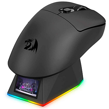 Mouse Gamer Redragon Ebony Ultra M998-ult Sem Fio 30000 Dpi RGB Sensor Óptico 2.4ghz Bluetooth Preto Ergonômico