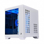 Gabinete Gamer Rise Mode Galaxy Glass M Mini, M-ATX, Lateral e Frontal em Vidro Temperado, Branco - RM-GA-GGMN-FW