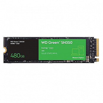 SSD WD Green PC SN350 480GB, PCIe, NVMe, Leitura: 2400MB/s, Escrita: 1650MB/s - WDS480G2G0C