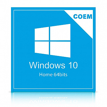 Microsoft Windows 10 Home 64 Bits Português KW9-00154 COEM - DVD