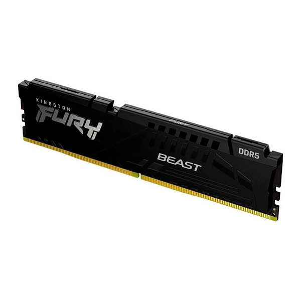 Memoria Kingston Fury Beast, 16GB (1x16GB), DDR5, 5200MHz, C40, Preta, KF552C40BB-16