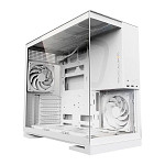 Gabinete Gamer Geometric Future Model 5, Mid-Tower, Lateral de Vidro, Com 5 Fans, Branco, GEO-M5F-W