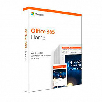 Pacote Office 365 home brazilian fpp - 6gq-00952