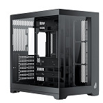 Gabinete Gamer VINGAR Misterium Mid Tower S/Fan, Vidro Temperado, USB-C, Suporte ATX, Preto