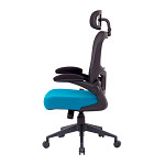 Cadeira de Escritório Ergonômica DT3 Vita Headrest, Até 110Kg, Mesh Spandex, Azul - 14229-8