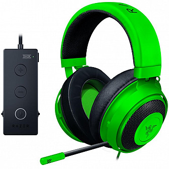 Headset Gamer Razer Kraken Tournament, USB, Som Surround 7.1, Drivers 50mm, Green - RZ04-02051100-R3U1