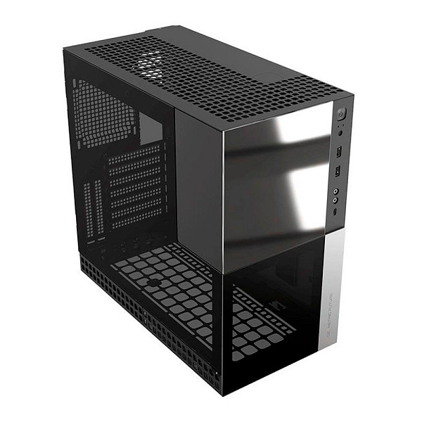 Gabinete Gamer Geometric Future Model 4 Caliburn, Mid-Tower, Lateral de Vidro, Preto, GEO-M4-CAL