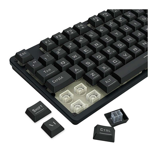 Teclado Gamer Redragon Netherbane, RGB, ABNT2, Preto, K521-RGB