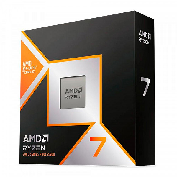 Processador AMD Ryzen 7 9800X3D, Cache 8MB, 8 Núcleos, 16 Threads, AM5 - 100-100001084WOF