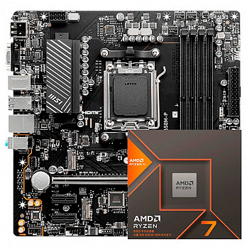 Kit Upgrade, AMD Ryzen 7 8700G, Placa Mãe Chipset B650