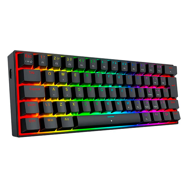 Teclado Magnético Gamer Redragon Eisa, 1800 Compact, RGB, Switch UltraMag Linear, ABNT2, Preto - K686RGB-M