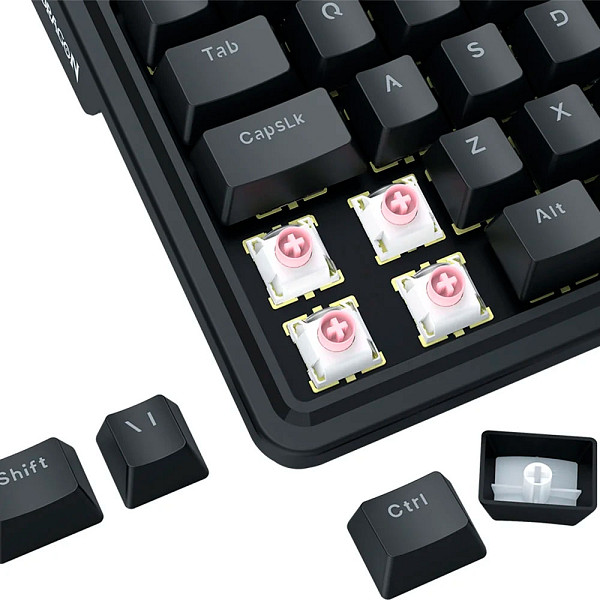 Teclado Magnético Gamer Redragon UCAL, RGB, Switch Magnético, Layout 75%, Hot-Swap, ABNT2, USB Tipo-C, Preto - K673RGB-M