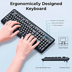 Combo Teclado E Mouse Redragon Office Bs-7367, Sem Fio Preto