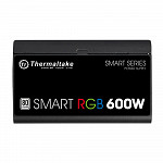 Fonte Thermaltake 600W Smart RGB 80 Plus + Fan Hub/Sleeved Cable - PS-SPR-0600NHFAWB-1
