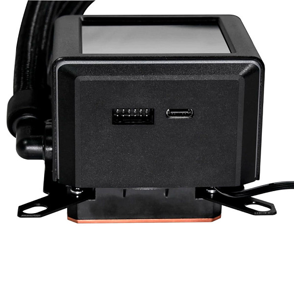 Water Cooler Lian Li Galahad GA II LCD 280, ARGB, Preto, 280mm, Intel LGA1700, LGA1200, LGA115x e AMD AM5, AM4 - GA2ALCD28B