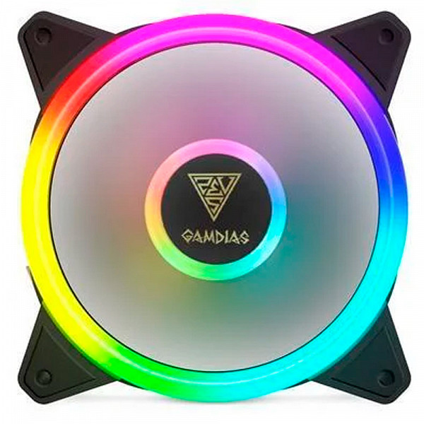 Kit 5 Fan Gamdias Aeolus RGB, 120mm, Com Controladora - M2-1205r