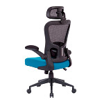Cadeira de Escritório Ergonômica DT3 Vita Headrest, Até 110Kg, Mesh Spandex, Azul - 14229-8