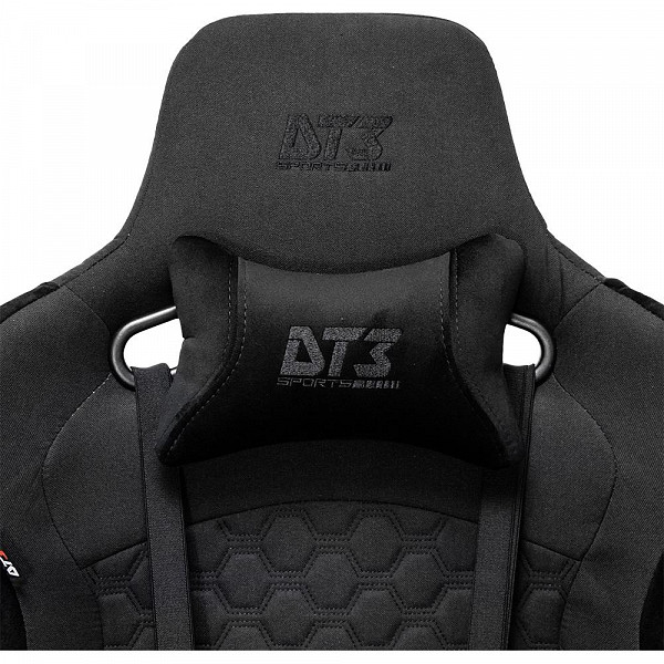 Cadeira Gamer DT3 Sports Rhino Fabric, com Almofada, Reclinável, Apoio de Braço 4D, Cool Black - 13292-7